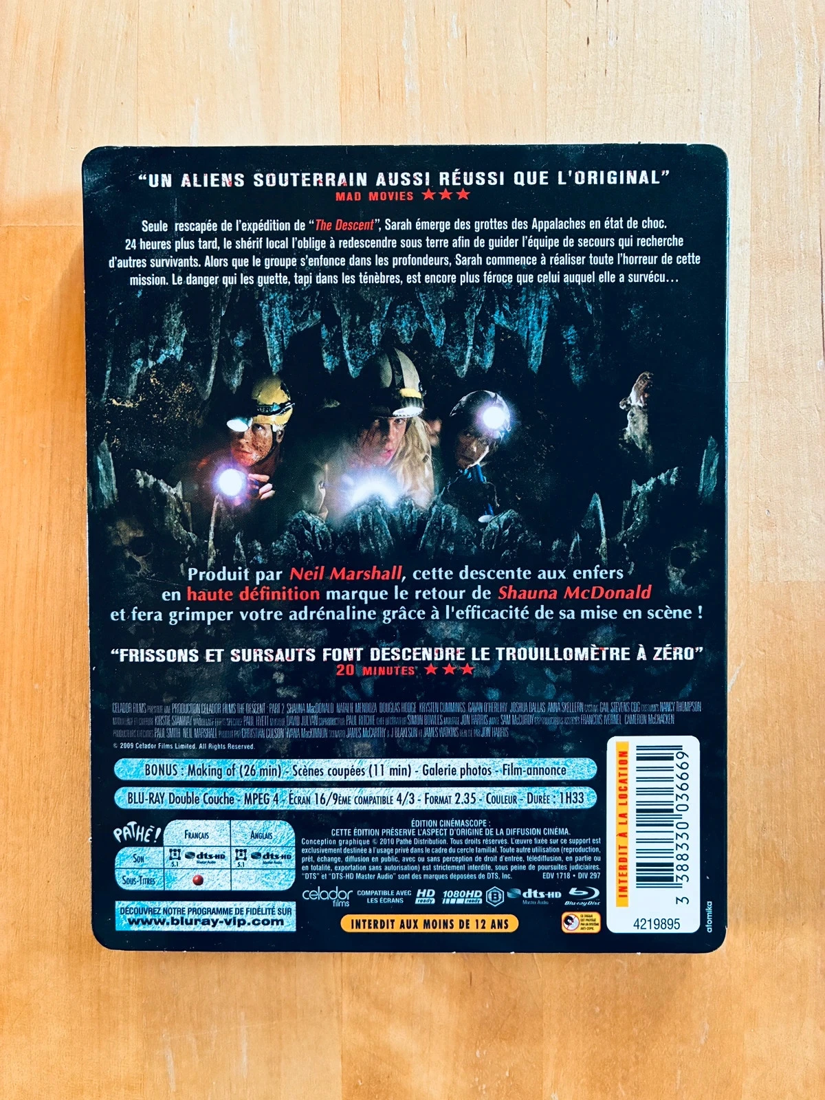 Blu-ray The Descent deel 2. – photo 2